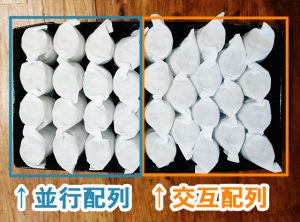 コイルの配列の違い