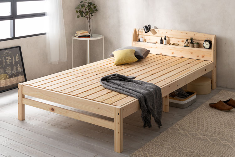 10480円 100％本物保証！ 3段階すのこベッド ナチュラル ボンネルコイルマットレス ホワイト シングル 送料無料 ベッド スノコ すのこ 木製 高さ ベッドすのこ すのこベッド