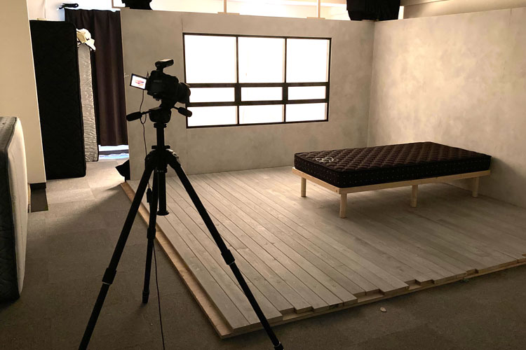 体験レビュー用のスタジオ