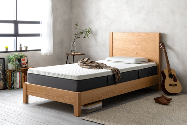 エマ・木製ベッドフレームの使用イメージ