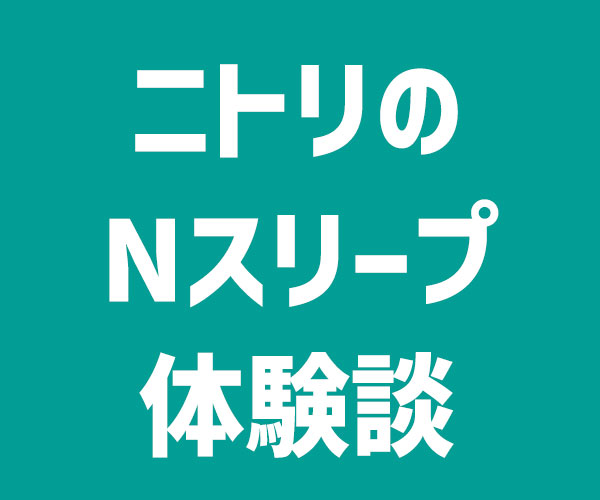ニトリのNスリープ体験談