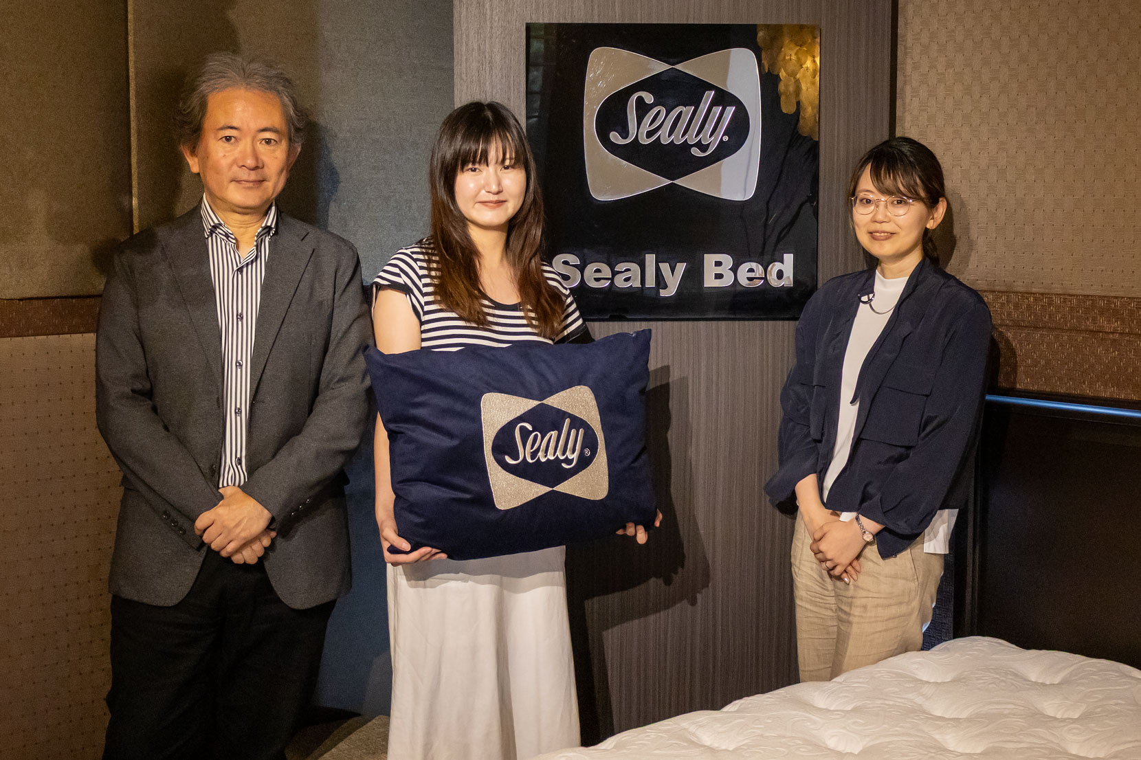 左からスリープセレクトの石川様、川井様、高橋様