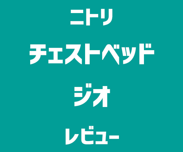 ニトリ「ベッド ジオチェスト40」