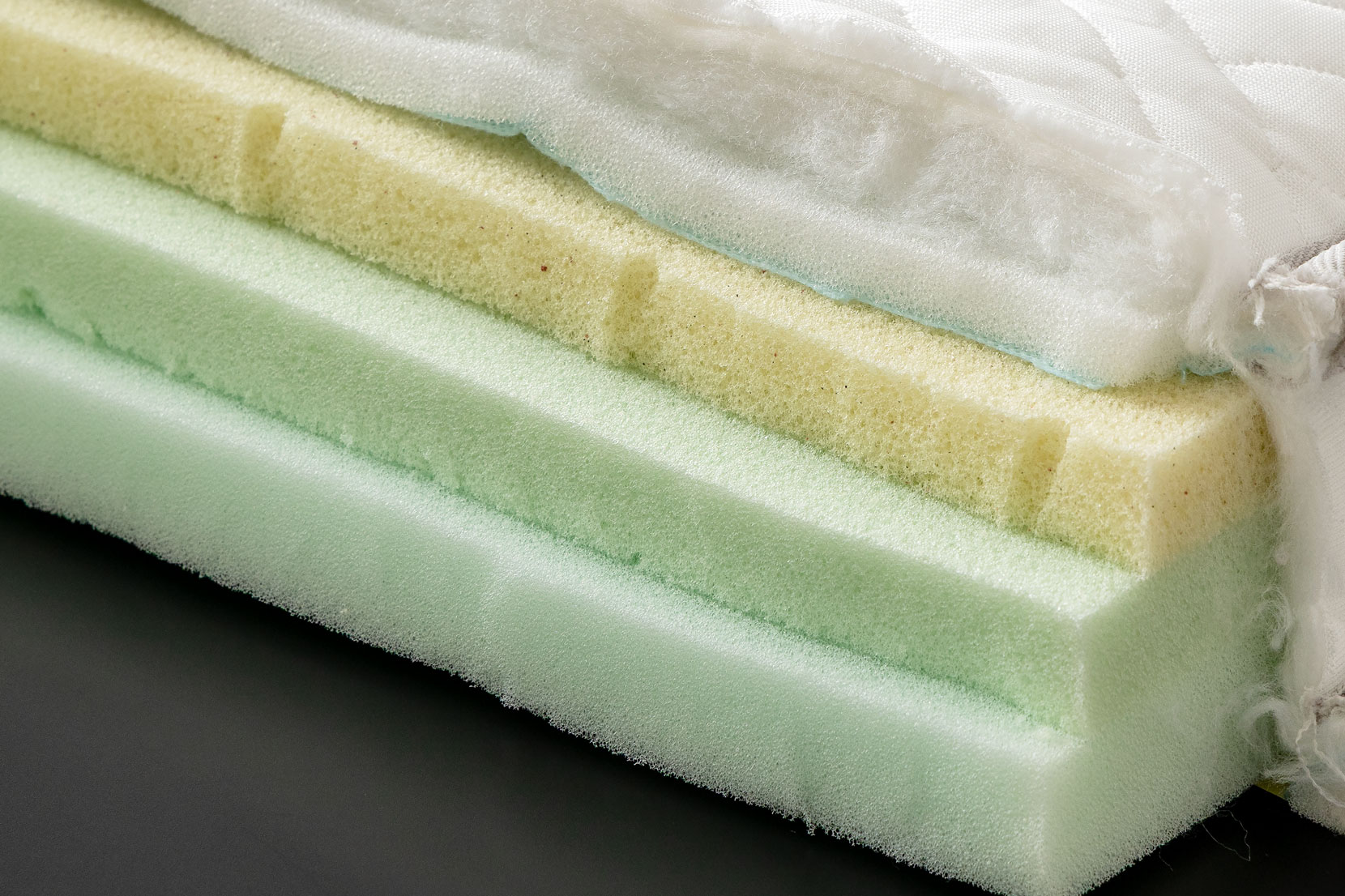 3層のウレタンフォーム