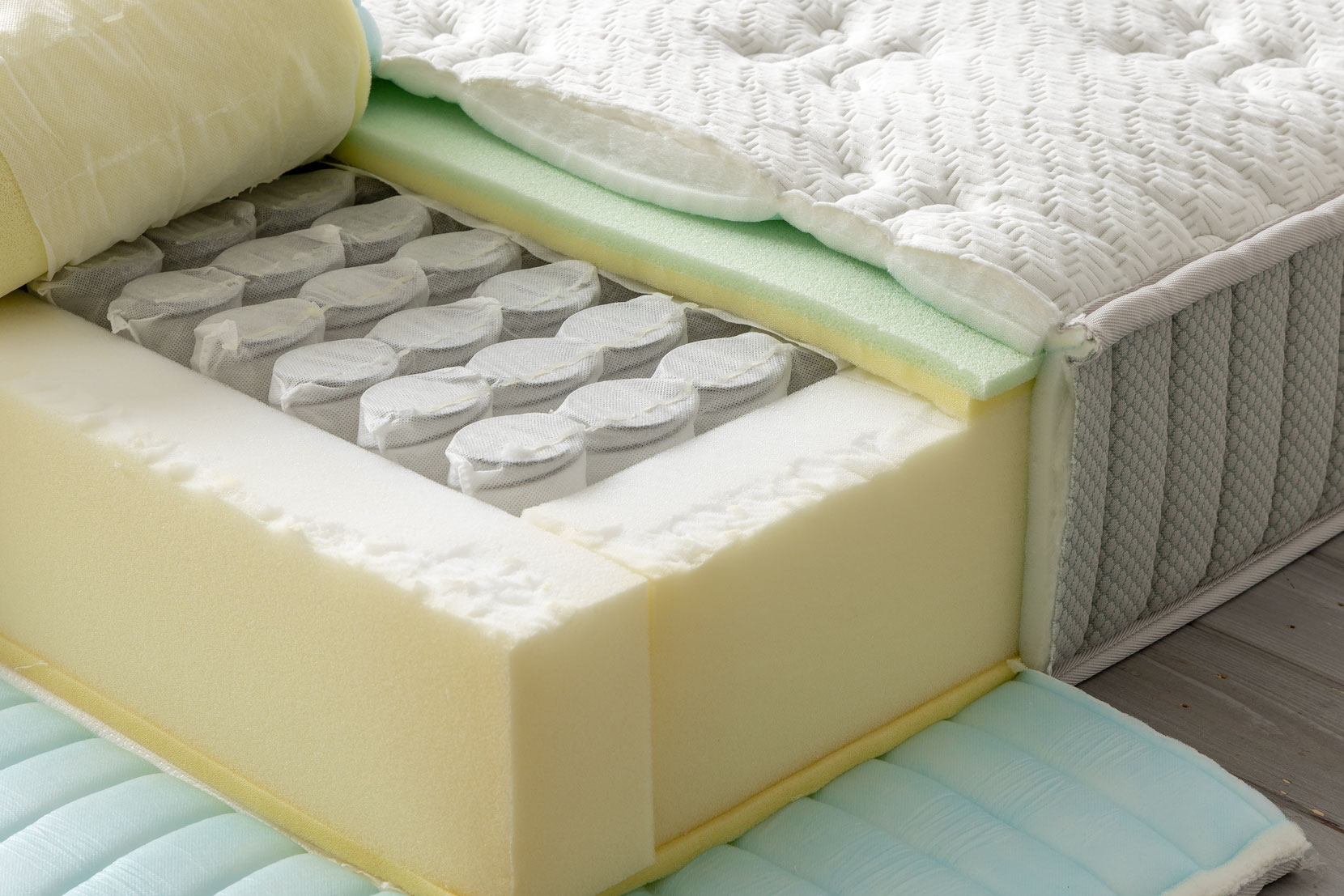 ポケットコイル+ウレタンフォームのハイブリッド仕様