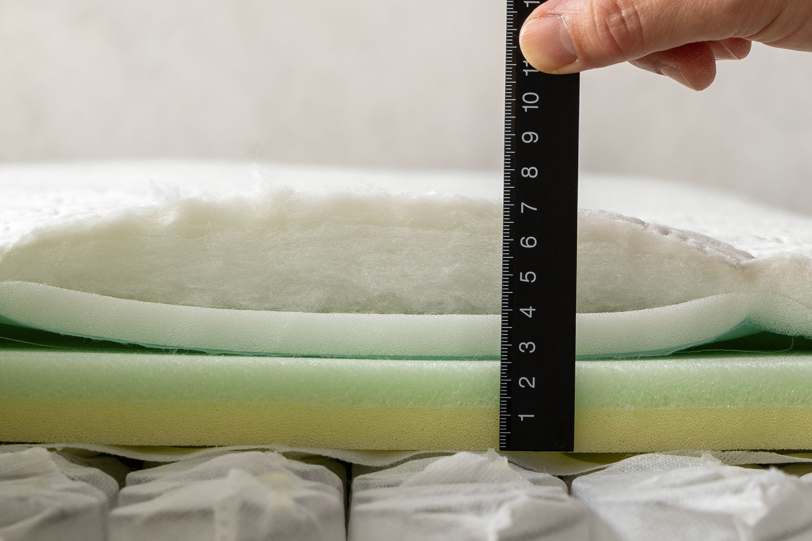 詰め物の厚さ計測