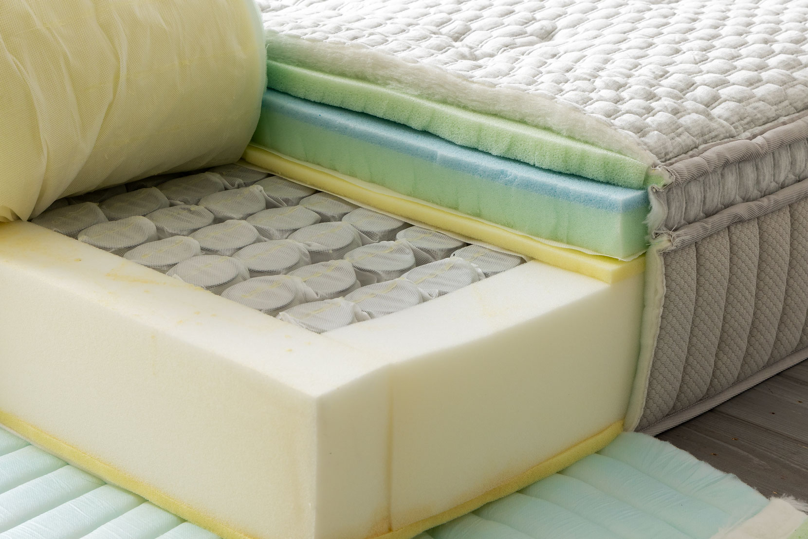 ポケットコイル+ウレタンフォームのハイブリッド仕様