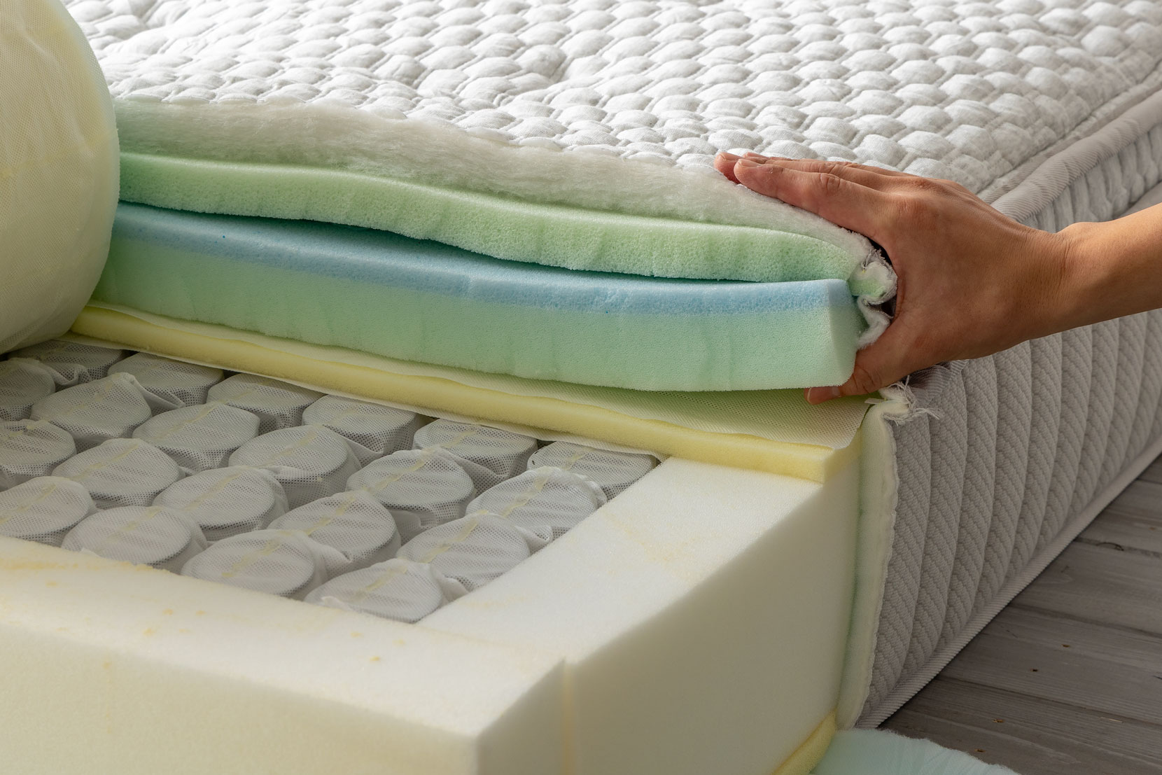 Ultima Luxeのユーロトップ内の詰め物