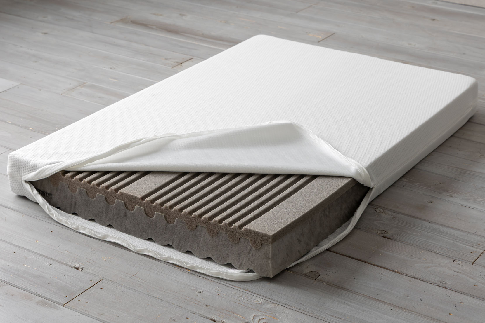 芯材の保護カバーを取る