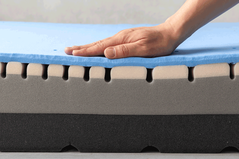 荷重を加えた時の芯材