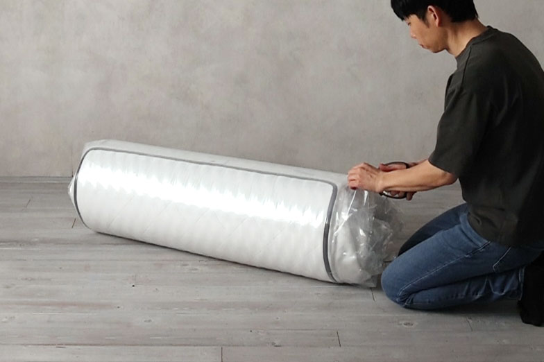 マットレスの開封