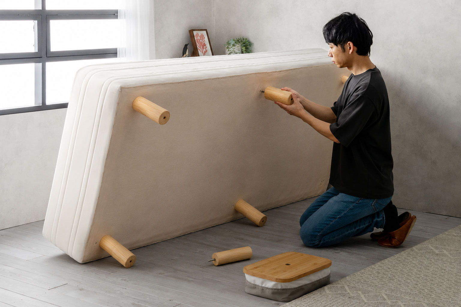 脚＋マットレス