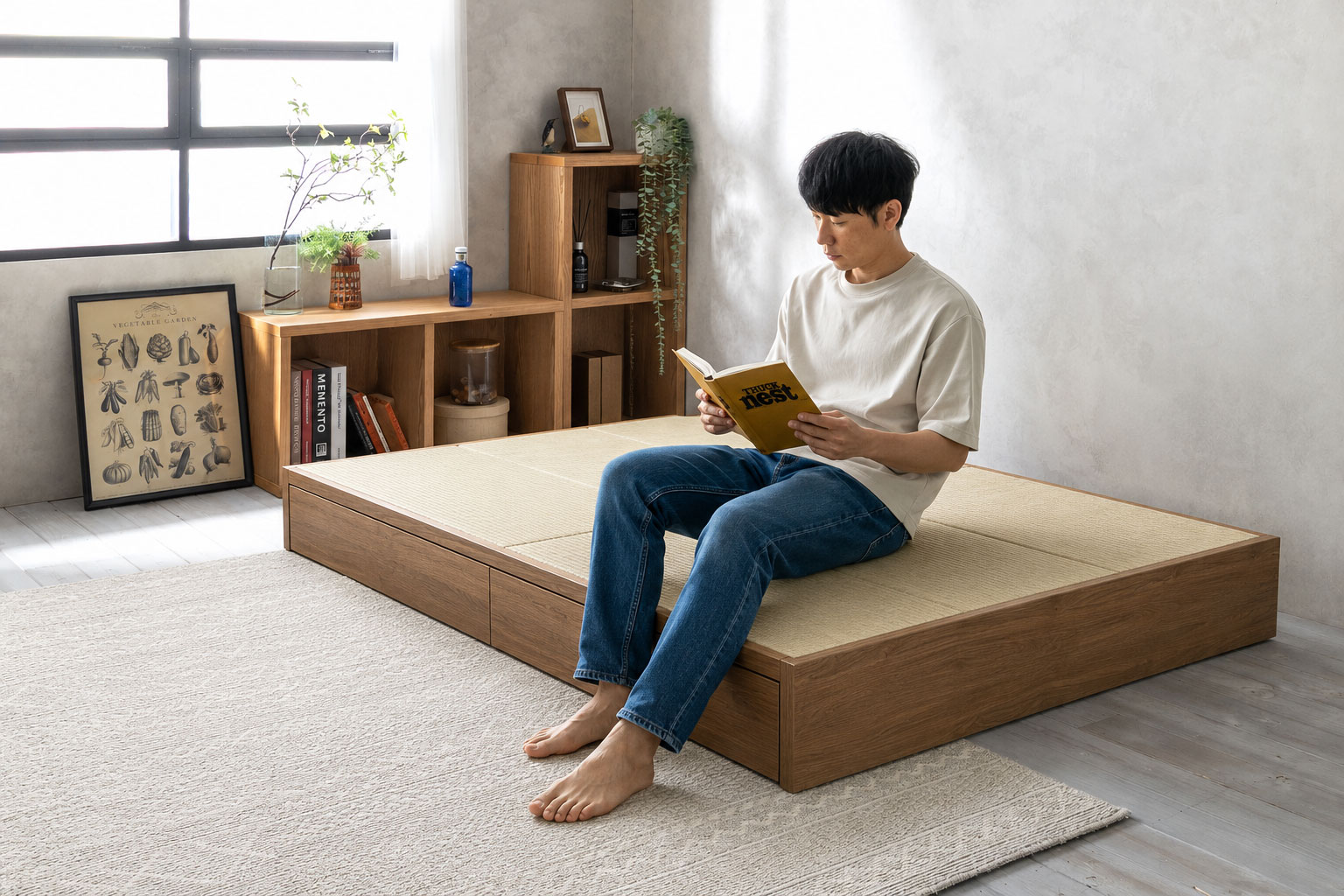 小上がりベッドの使用イメージ